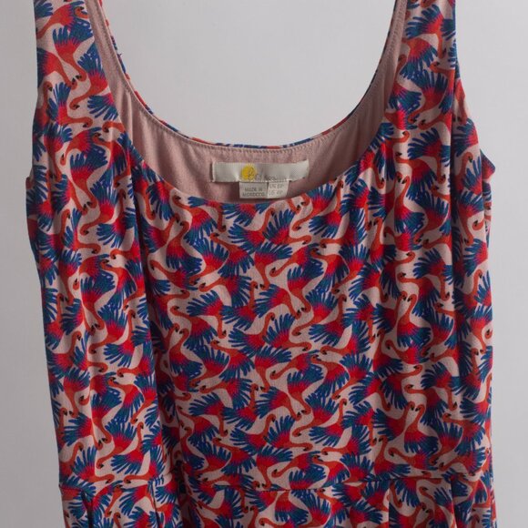 Boden Petronella Flamingo Midi Dress with pockets!! - Picture 2 of 7